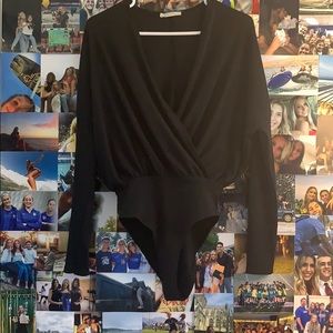 Zara long sleep cross bodysuit